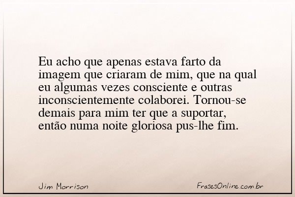 Frase de Jim Morrison