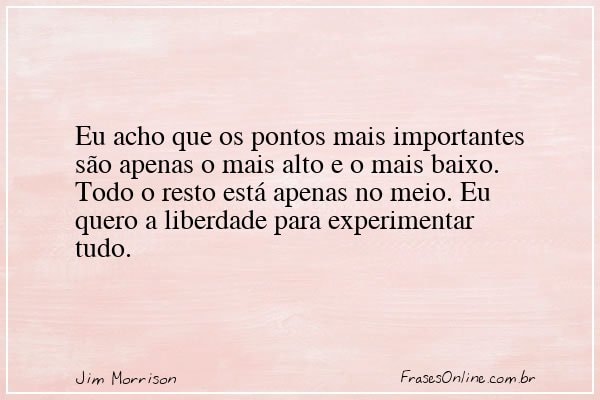 Frase de Jim Morrison