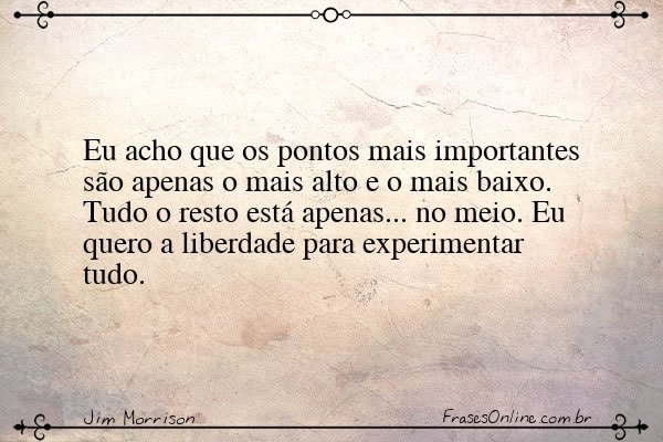 Frase de Jim Morrison