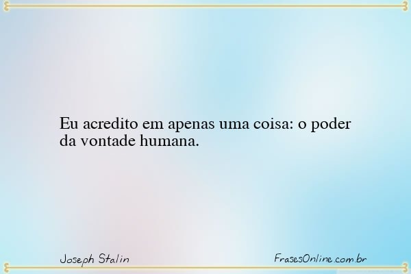 Frase de Joseph Stalin