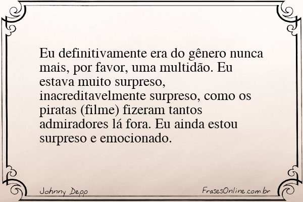 Frase de Johnny Depp
