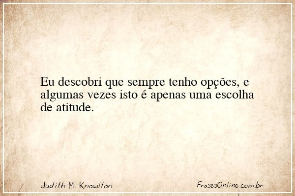 Frase de Judith M. Knowlton