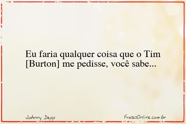 Frase de Johnny Depp