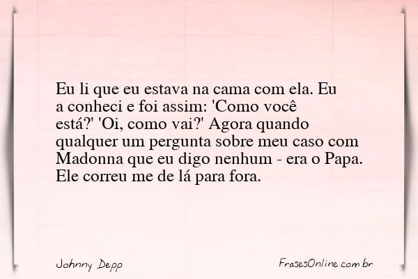 Frase de Johnny Depp