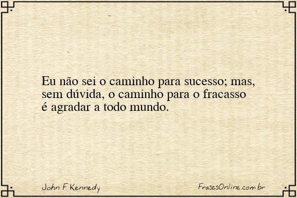 Frase de John F. Kennedy