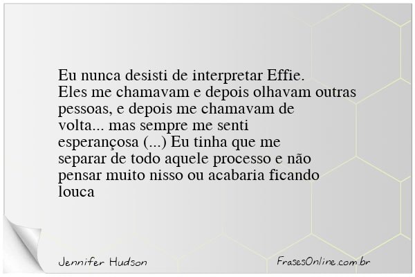 Frase de Jennifer Hudson