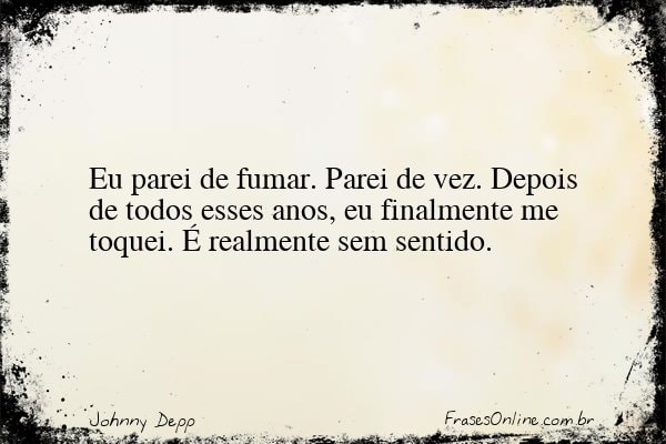 Frase de Johnny Depp