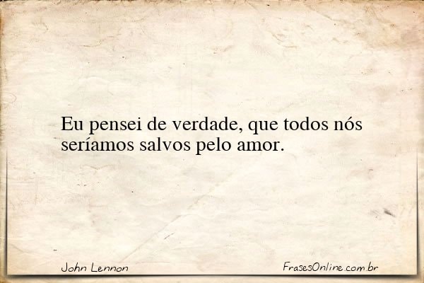 Frase de John Lennon