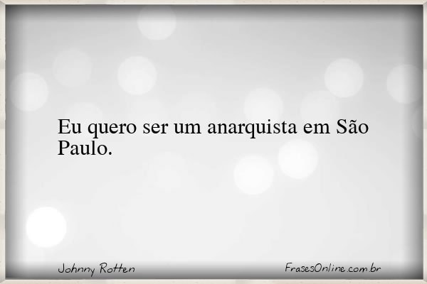 Frase de Johnny Rotten
