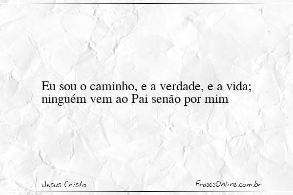 Frase de Jesus Cristo