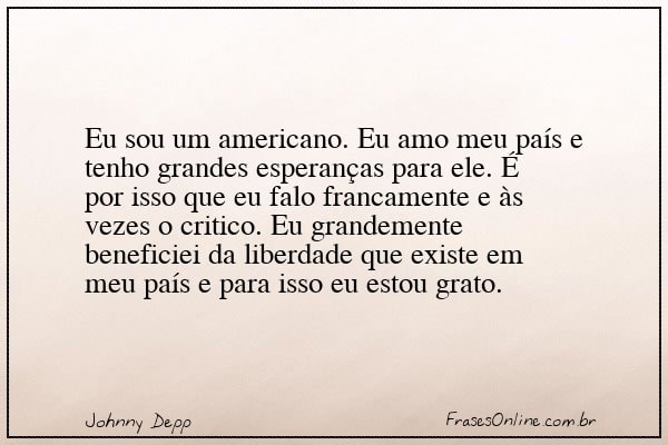 Frase de Johnny Depp