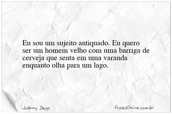 Frase de Johnny Depp