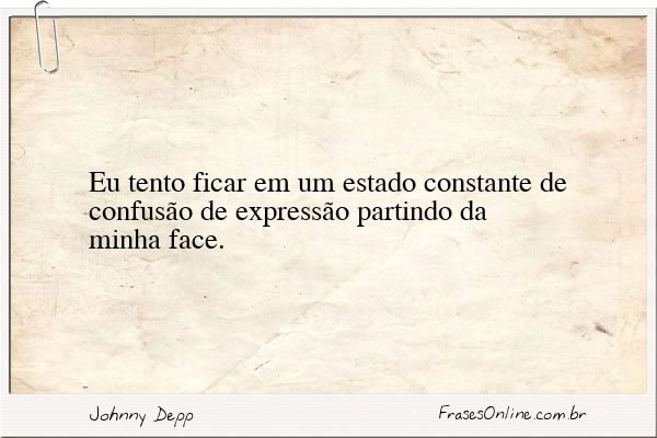 Frase de Johnny Depp
