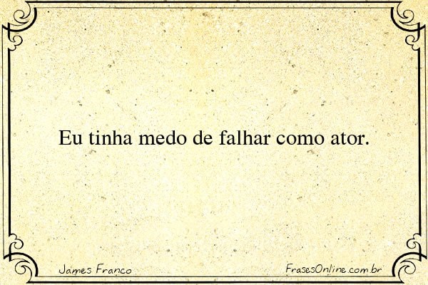 Frase de James Franco