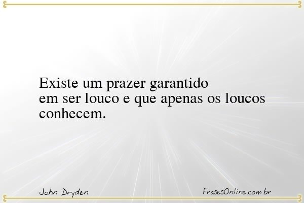 Frase de John Dryden