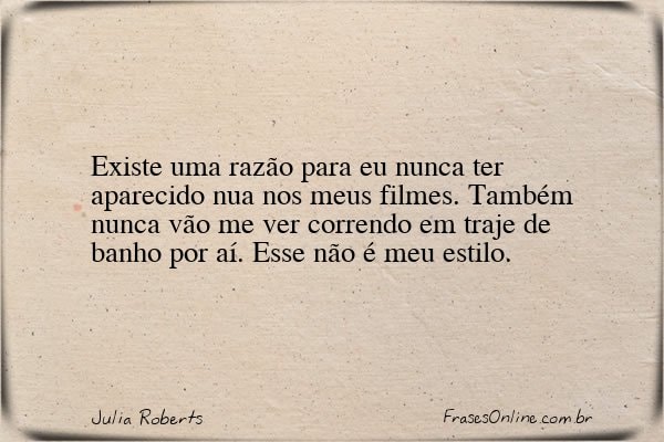 Frase de Julia Roberts