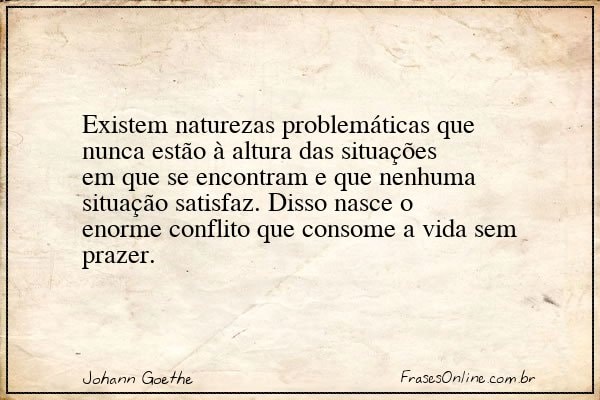 Frase de Johann Goethe