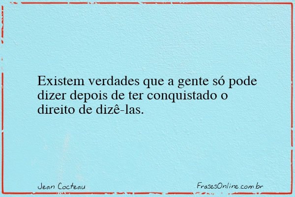 Frase de Jean Cocteau
