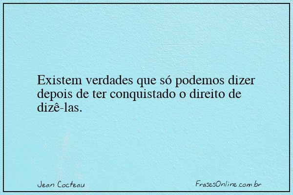 Frase de Jean Cocteau
