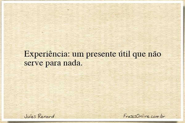 Frase de Jules Renard