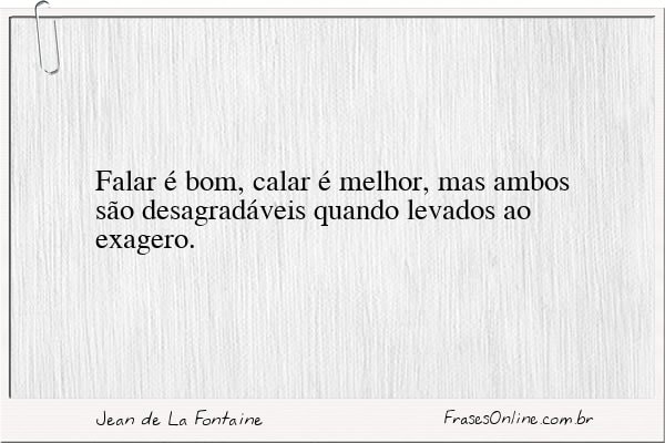 Frase de Jean de La Fontaine