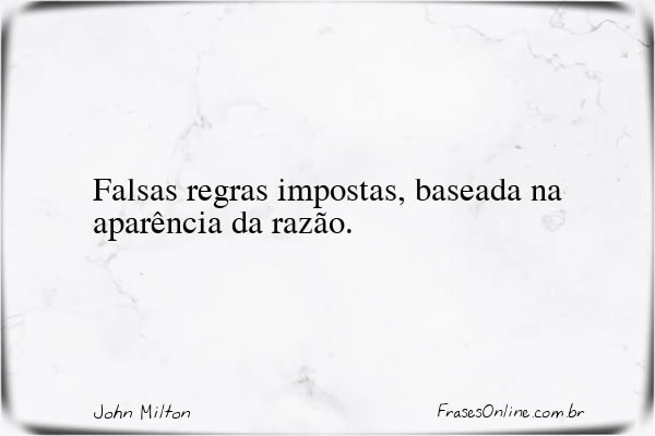 Frase de John Milton