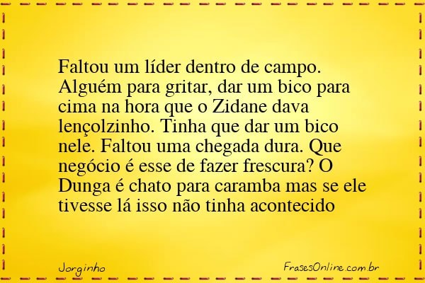 Frase de Jorginho