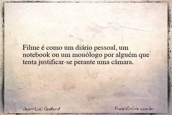 Frase de Jean-Luc Godard