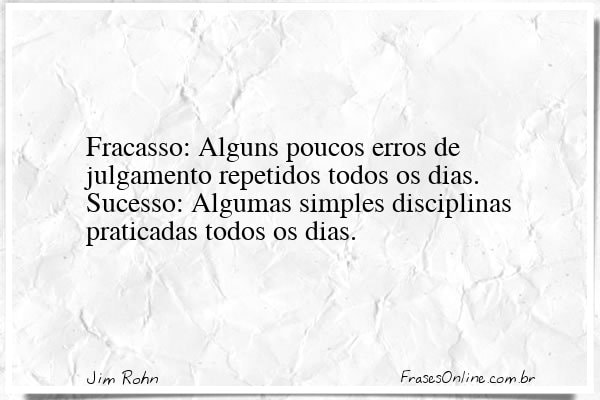Frase de Jim Rohn