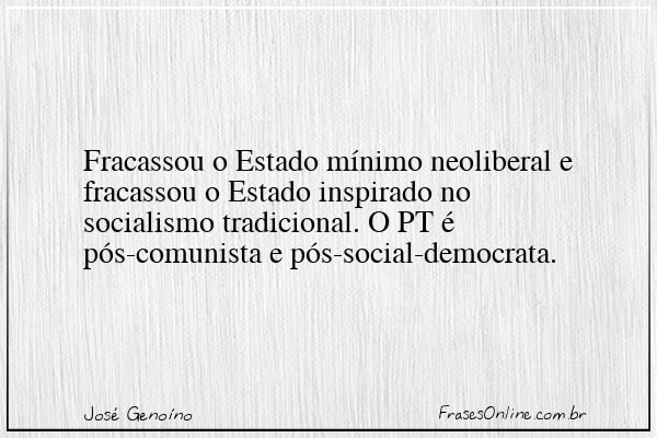 Frase de José Genoíno