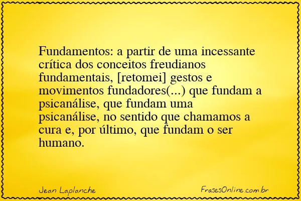 Frase de Jean Laplanche