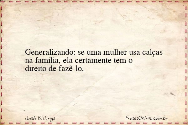 Frase de Josh Billings