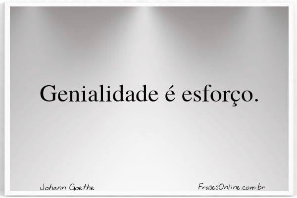 Frase de Johann Goethe