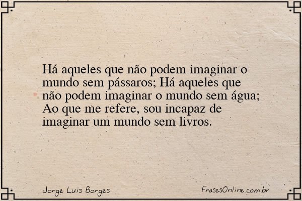 Frase de Jorge Luis Borges