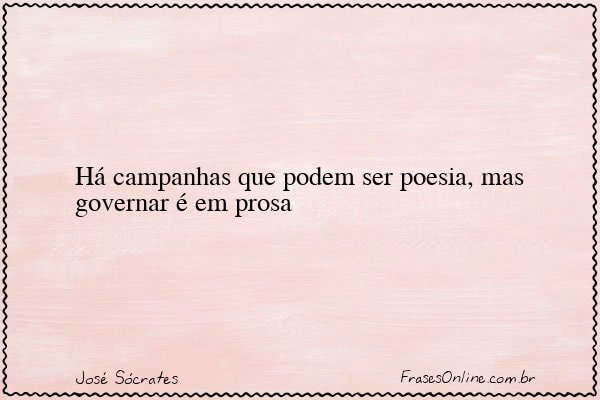 Frase de José Sócrates