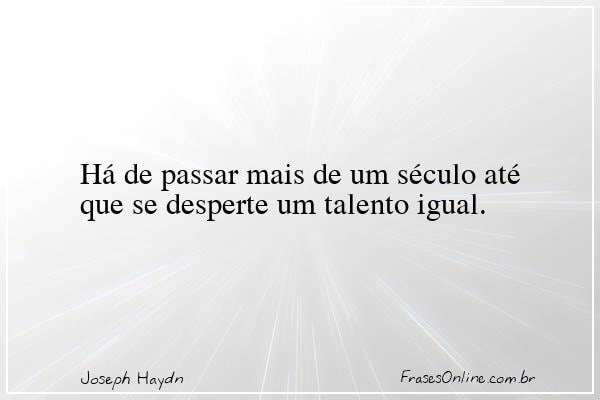 Frase de Joseph Haydn