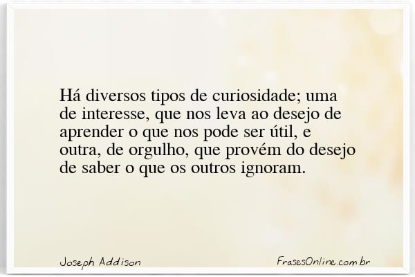 Frase de Joseph Addison