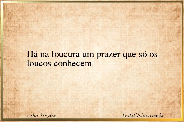 Frase de John Dryden