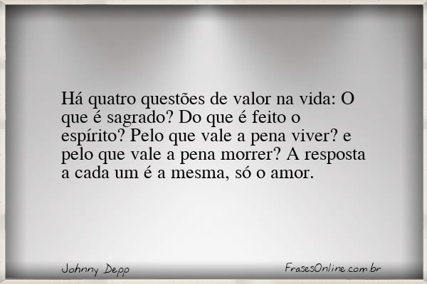 Frase de Johnny Depp