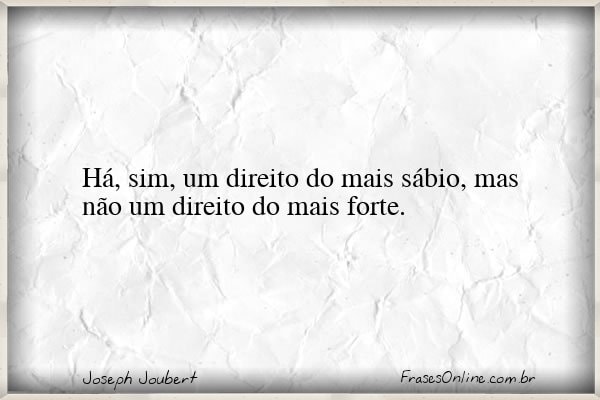 Frase de Joseph Joubert