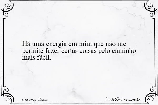 Frase de Johnny Depp