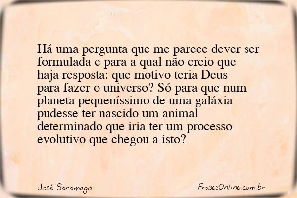 Frase de José Saramago
