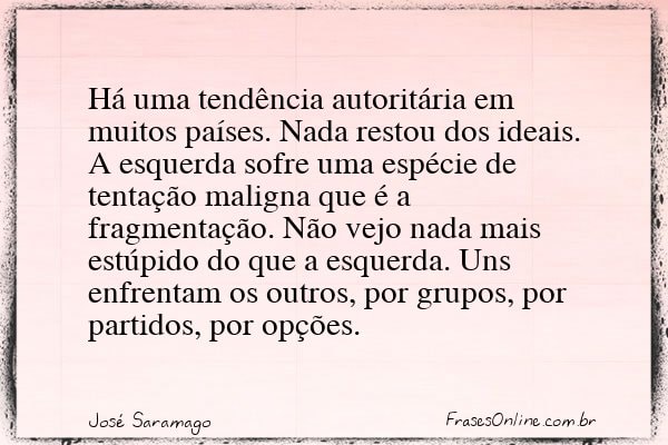 Frase de José Saramago