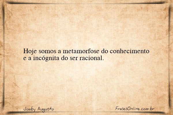 Frase de Joaby Augusto
