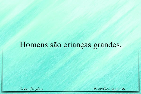 Frase de John Dryden