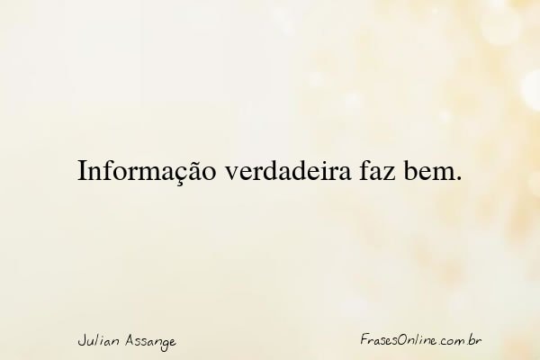 Frase de Julian Assange