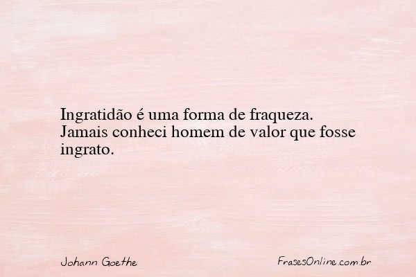 Frase de Johann Goethe