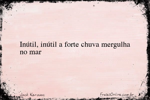 Frase de Jack Kerouac