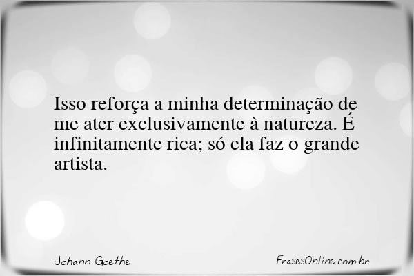 Frase de Johann Goethe