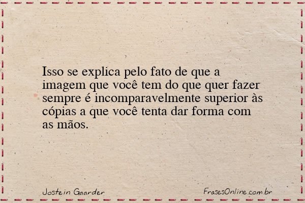 Frase de Jostein Gaarder